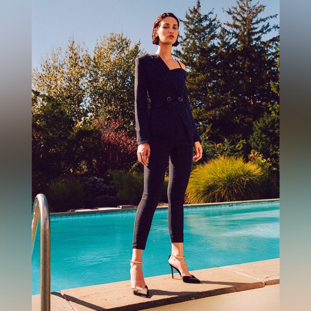 NWT $648 Veronica Beard Mazur Off Shoulder Blazer